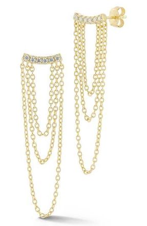 Glaze Jewelry Draped Chain Earrings in Gold at Nordstrom Rack