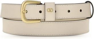 Valentino Garavani Leren Riem met Gouden Gesp