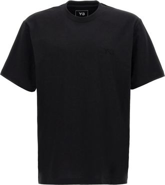 Yohji Yamamoto Heren, Tops, Zwart, Maat: S Katoen