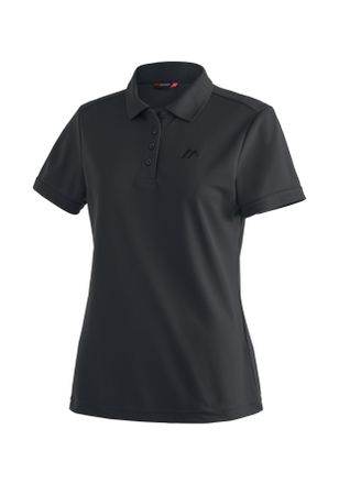 Maier Sports Funktionsshirt MAIER SPORTS Ulrike, Damen, Gr. 54, schwarz, 100% Polyester, Rundhals, Shirts Funktionsshirt, Damen Polo, pique Poloshirt, schnelltrock