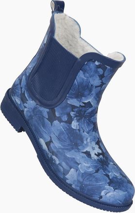 Mountain Warehouse Womens Mountain Warehouse Womens/Ladies Floral Rubber Wellington Boots - Navy - Size: 4