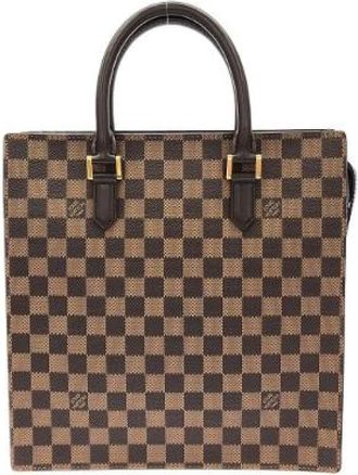 Louis Vuitton Pre-owned Damier Venice Coated Canvas Handbag - Dames - Vintage Handtas - Bruin - ONE Size - Vintage