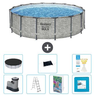Bestway Piscina Bestway Steel Pro Max Redonda - 488x122 Cm - 8-piezas S621