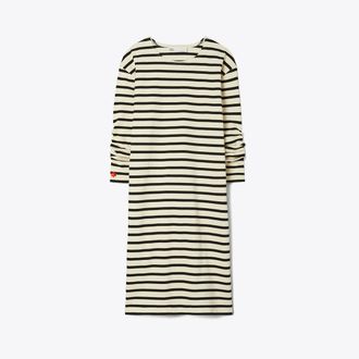 Tory Burch Womens Scrunched-Sleeve Jersey T-Shirt Dress, size XS