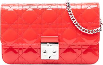 Dior Pre-owned Dior Patent Cannage Miss Dior Promenade Crossbody 12-MA-0146