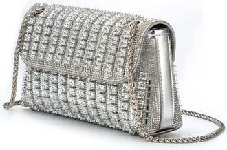 Lady Couture Idol, Multi Jewel Shoulder Bag in Silver at Nordstrom