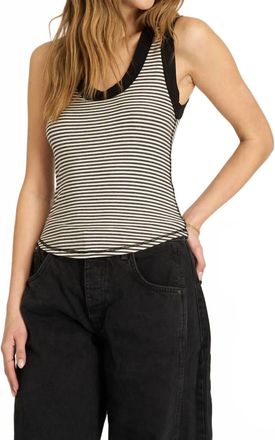 Bloomingdale's Hits Different Striped Tank Top In Black