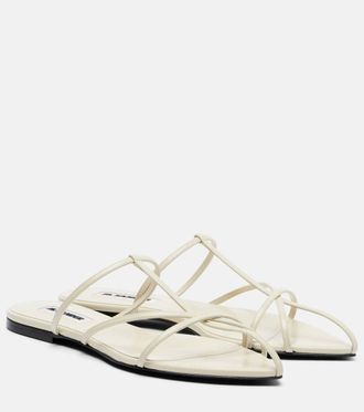 Jil Sander Cage leather sandals
