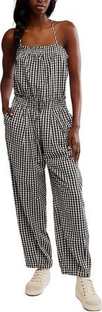 Free People Retro Heatwave Gingham On Womens Clothing Black Combo : MD (Womens 8-10) 32, Cotton