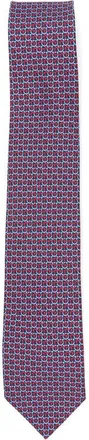 Ferragamo Gancini Links Print Silk Tie