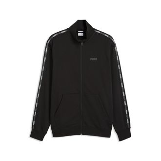 Puma Giacca sportiva con zip da uomo, Abbigliamento, Nero, M