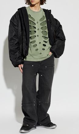 Avavav T-shirt With Vintage Effect, Mens, Green