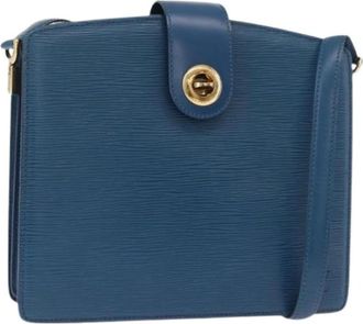 Louis Vuitton Pre-owned Vintage Epi Shoulder Bag - Dames - Vintage Schoudertas - Blauw - ONE Size - Leer - Vintage