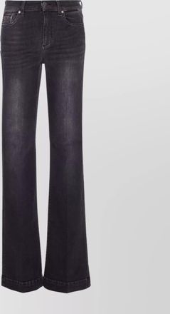 Liu Jo flared fit trousers with glitter embroidery