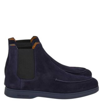 Ferragamo Francisco Suede Chelsea Boots, Size 9 E