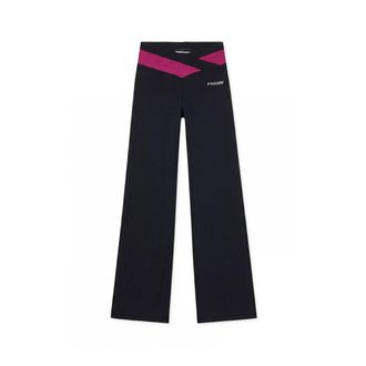 Freddy Leggings Flare Mano Pesca con Vita Alta a Incrocio
