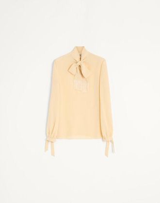 Valentino Top In Crepe De Chine Donna BETULLA 42