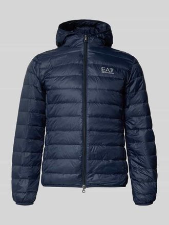 Emporio Armani Daunenjacke mit Reißverschluss in Dunkelblau, Größe XXXL
