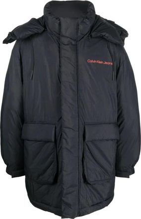 Calvin Klein Jeans Zwarte Puffer Donsjas - Heren - Parka Jassen - Zwart - M - Nylon - Jassen