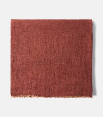 Maison de Vacances Linen cr&ecirc;pe throw
