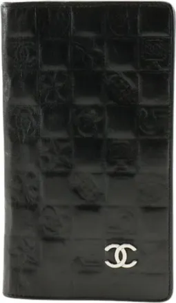 Chanel Pre-owned Wallets, female, Black, Size: ONE SIZE Pre-owned Leather wallets