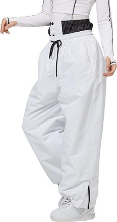 Generic Baggy Ski Trousers Women Men with Straps and Without Straps Plain Snowboard Trousers Snow Trousers Womens Windproof Waterproof with Snow Cuffs, Perfec