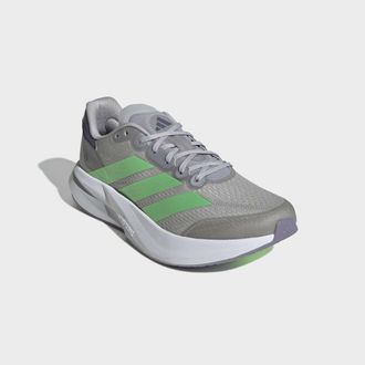 adidas Laufschuh ADIDAS PERFORMANCE DURAMO SPEED 2, Herren, Gr. 41, grau two, lime burst, preloved violet, Synthetik, Textil, Schuhe Laufschuh