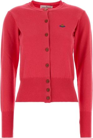 Vivienne Westwood Bea Cardigan - Dames - Vesten - Roze - XS - Katoen - Truien & Vesten