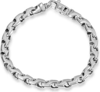 Pompeii3 Mens 14k Gold (34gram) or Platinum (50gram) 6.5mm Link Bracelet 8.5