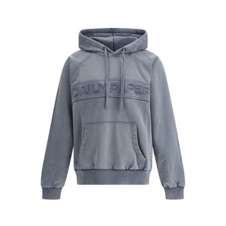 Daily Paper Clothing Vintage Logo Hoodie - Heren - Sweatshirts & Hoodies - Grijs - Maat: 2XL Katoen