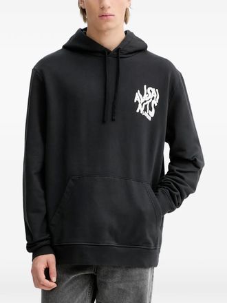 AllSaints Hoodie met trekkoord - Zwart