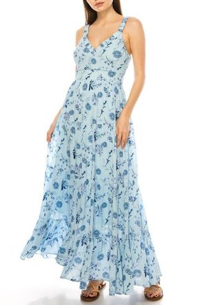 A Collective Story Floral Sundress in Bellad Blue at Nordstrom, Size X-Large