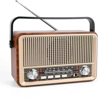 OEM Radio Retro Con Bluetooth, Radio Port&aacute;til Am/fm/sw Con Bater&iacute;a De 1800 Mah, Radio Cocina Reproducci&oacute;n Aux, Usb Tf, Camping. 23,5 &times; 11,7 &times; 13,3 Cm