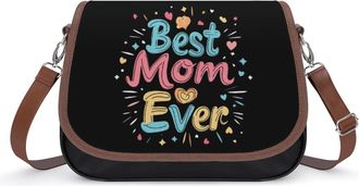 Generic Best Mom Ever Fashion Womens Crossbody Bags Novelty Handbag Shoulder Bag Purse