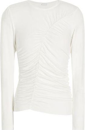 8 by YOOX CREW-NECK GATHERED TOP