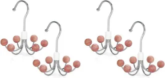 OEM Juego De 4 Perchas Con Capucha Y 6 Bolas, Percha Giratoria De 360&deg; Para Bolsos, Percha Para Bufandas, Ganchos Para Armario, Organizador De Bolsos