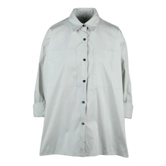 Liviana Conti Shirts, female, Green, Size: XL Camicia Oversize