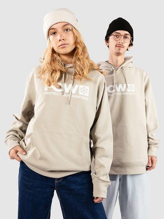 POW Protect Our Winters Logo Sudadera con Capucha gris