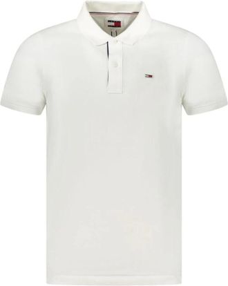Tommy Hilfiger Wit Katoenen Poloshirt voor Mannen - Heren - Polos - Wit - M - Katoen - Tops