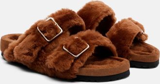 Birkenstock Arizona shearling slides