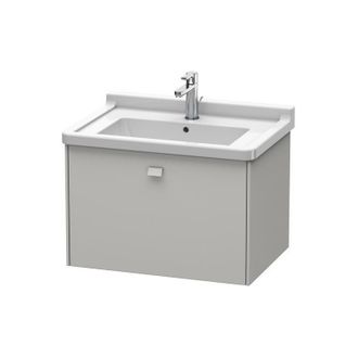Duravit Duravit Brioso Neceser De Pared 67,0 X 46,9 Cm, 1 Extra&iacute;ble, Para Lavabo Starck 3 030470, Color (frente/cuerpo): Concreto Gris Mate Decor, Manija Conc