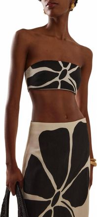 Cala de la Cruz Santa Cruz Top In Ivory/marfil