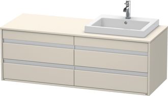 Duravit Mueble Bajo Lavabo Ketho 550x1400x496mm Lavabo Re Taupe
