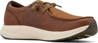 Ariat Mens Buckeye Waterproof Shoe In Brown/tan Woven Embossed