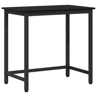 vidaXL Mesa Roble Negro 100 X 50 X 76,5 Cm Vidaxl