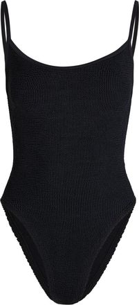Hunza G Pamela Crinkle Swimsuit - Black - One Size