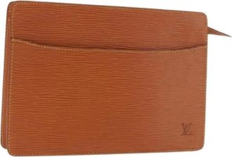 Louis Vuitton Pre-owned Epi Clutch - Dames - Vintage Clutch - Bruin - ONE Size - Leer - Vintage
