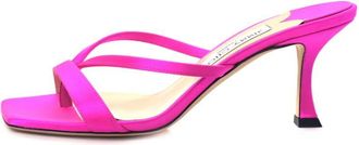 Jimmy Choo London Maelie 70mm Satin Thong Mules, Brand Size 34 ( US Size 4 )
