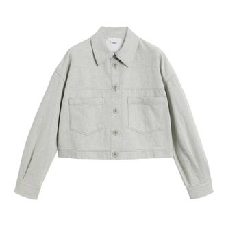 Aspesi Denim Jackets, female, Gray, Size: XS Aspesi Coats