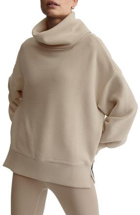 Varley Milton Cowl Neck Sweatshirt in Mushroom at Nordstrom, Size Medium